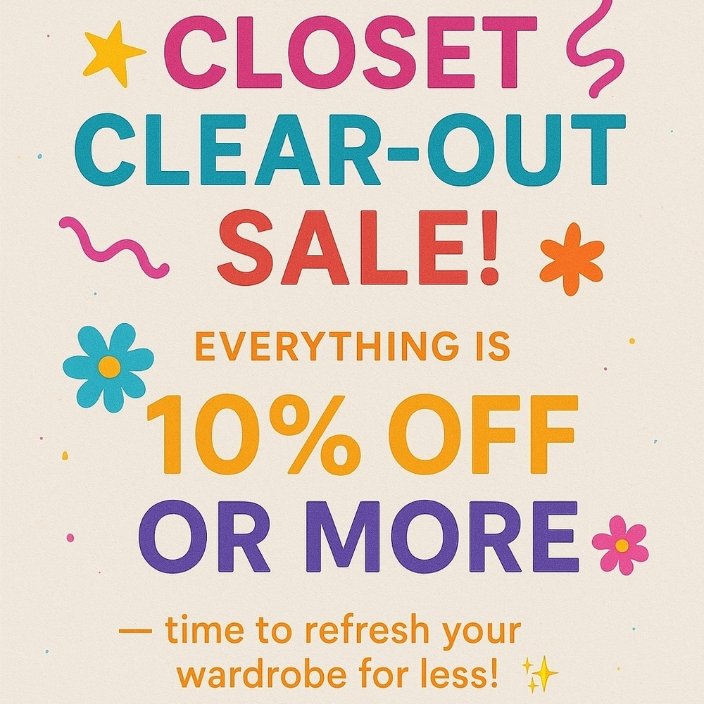 Come shop at my closet! All items just dropped in price :)